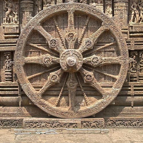 Konark sun temple wheel